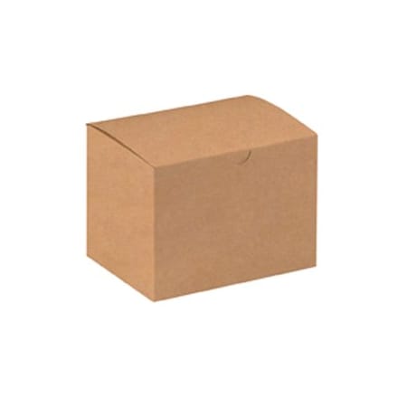 Bsc Preferred 6 x 4-1/2 x 4-1/2'' Kraft Gift Boxes, 100PK BUY00026837